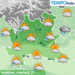 Mappa mattino per la giornata del 2026-07-21