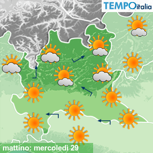 Mappa mattino per la giornata del 2026-07-29