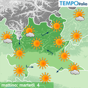 Mappa mattino per la giornata del 2026-08-04