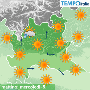 Mappa mattino per la giornata del 2026-08-05