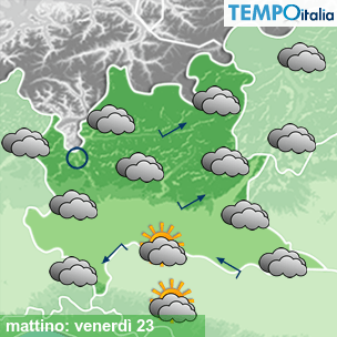 Mappa mattino per la giornata del 2026-10-23