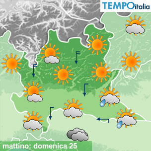 Mappa mattino per la giornata del 2026-10-25