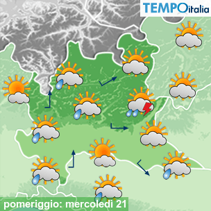Mappa pomeriggio per la giornata del 2025-05-21