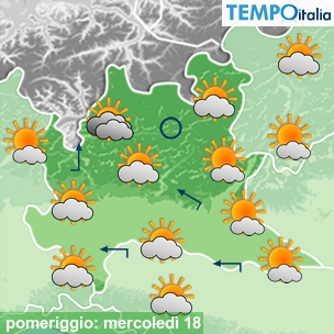 Mappa pomeriggio per la giornata del 2026-02-18