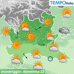 Mappa pomeriggio per la giornata del 2026-02-22