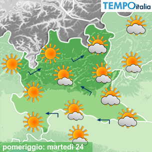 Mappa pomeriggio per la giornata del 2026-02-24