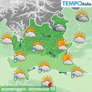 Mappa pomeriggio per la giornata del 2026-03-15