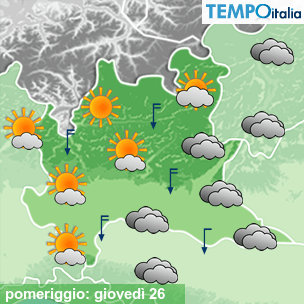 Mappa pomeriggio per la giornata del 2026-03-26