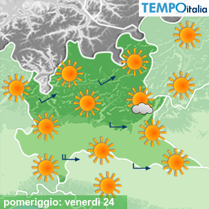 Mappa pomeriggio per la giornata del 2026-04-24