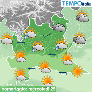 Mappa pomeriggio per la giornata del 2026-04-29