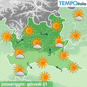 Mappa pomeriggio per la giornata del 2026-05-21