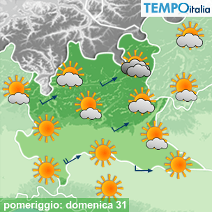 Mappa pomeriggio per la giornata del 2026-05-31