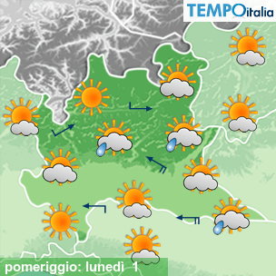Mappa pomeriggio per la giornata del 2026-06-01