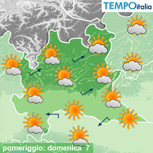 Mappa pomeriggio per la giornata del 2026-06-07