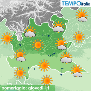 Mappa pomeriggio per la giornata del 2026-06-11
