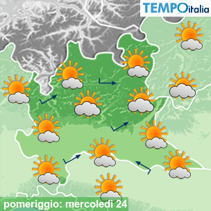 Mappa pomeriggio per la giornata del 2026-06-24