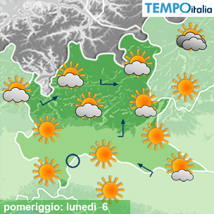 Mappa pomeriggio per la giornata del 2026-07-06