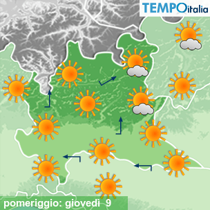 Mappa pomeriggio per la giornata del 2026-07-09
