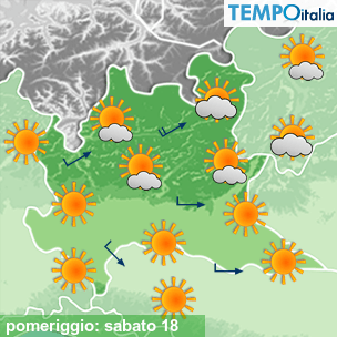 Mappa pomeriggio per la giornata del 2026-07-18