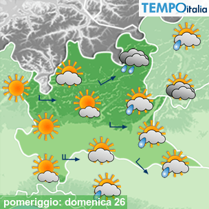 Mappa pomeriggio per la giornata del 2026-07-26