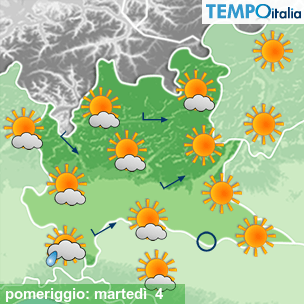 Mappa pomeriggio per la giornata del 2026-08-04