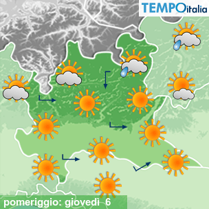 Mappa pomeriggio per la giornata del 2026-08-06