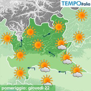 Mappa pomeriggio per la giornata del 2026-10-22