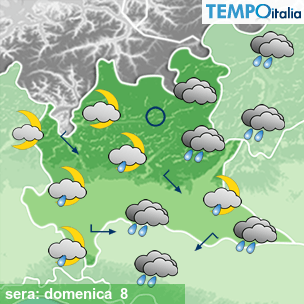 Mappa sera per la giornata del 2024-09-08