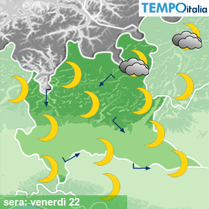 Mappa sera per la giornata del 2024-11-22