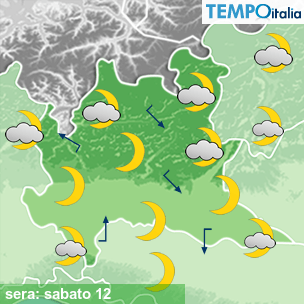 Mappa sera per la giornata del 2025-07-12