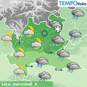 Mappa sera per la giornata del 2026-02-04