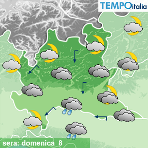 Mappa sera per la giornata del 2026-02-08