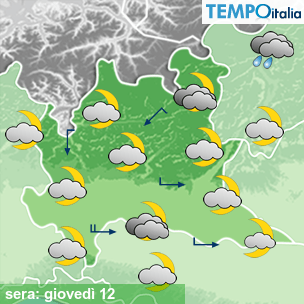 Mappa sera per la giornata del 2026-02-12
