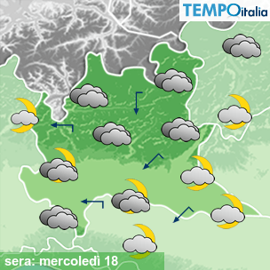 Mappa sera per la giornata del 2026-02-18