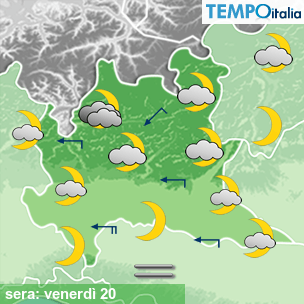 Mappa sera per la giornata del 2026-02-20