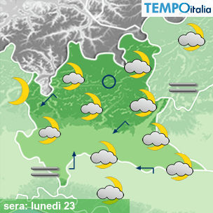 Mappa sera per la giornata del 2026-02-23