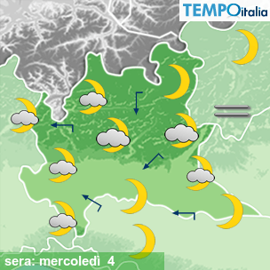 Mappa sera per la giornata del 2026-03-04