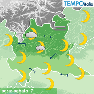 Mappa sera per la giornata del 2026-03-07