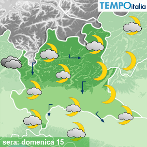Mappa sera per la giornata del 2026-03-15