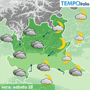 Mappa sera per la giornata del 2026-03-28