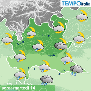 Mappa sera per la giornata del 2026-04-14