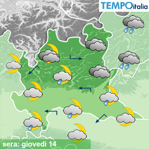 Mappa sera per la giornata del 2026-05-14