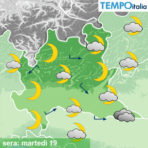 Mappa sera per la giornata del 2026-05-19