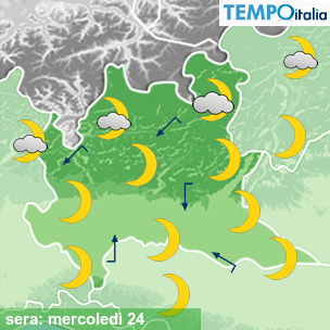 Mappa sera per la giornata del 2026-06-24