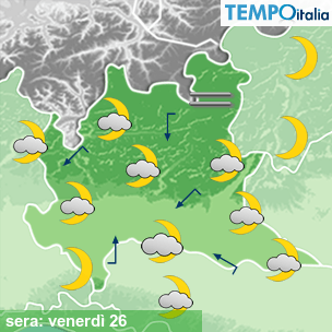 Mappa sera per la giornata del 2026-06-26