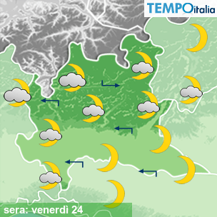 Mappa sera per la giornata del 2026-07-24