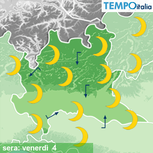 Mappa sera per la giornata del 2026-09-04