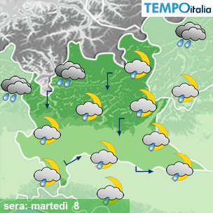 Mappa sera per la giornata del 2026-09-08