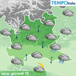 Mappa sera per la giornata del 2026-09-10