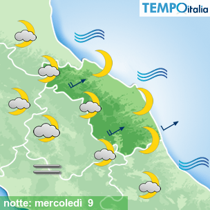 Mappa notte per la giornata del 2026-09-09